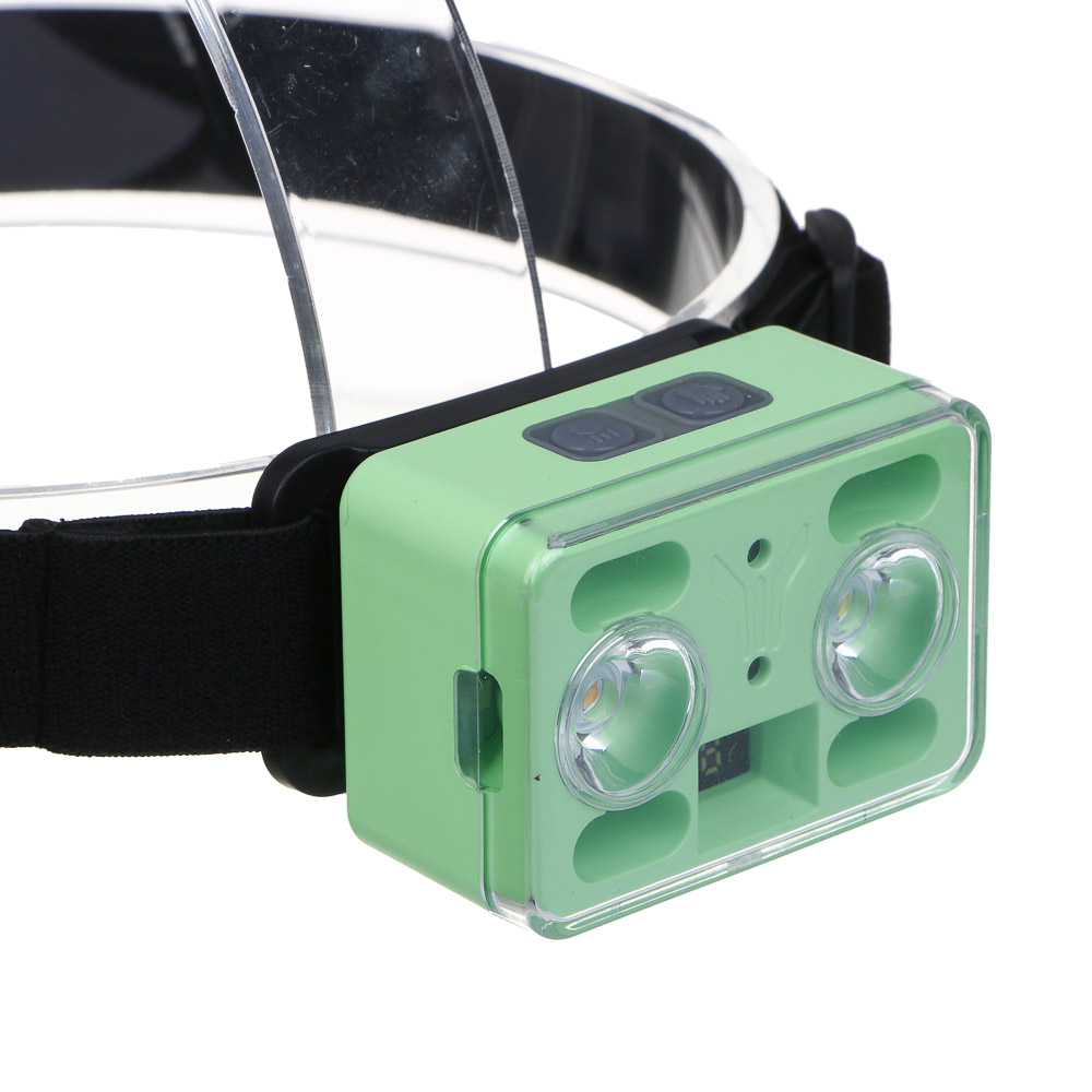 ЕРМАК Фонарь налобный XPG+XPE LED,7 режимов,1200мАч,38х64х41мм,пластик,красный свет,крепление,Type-C - #5