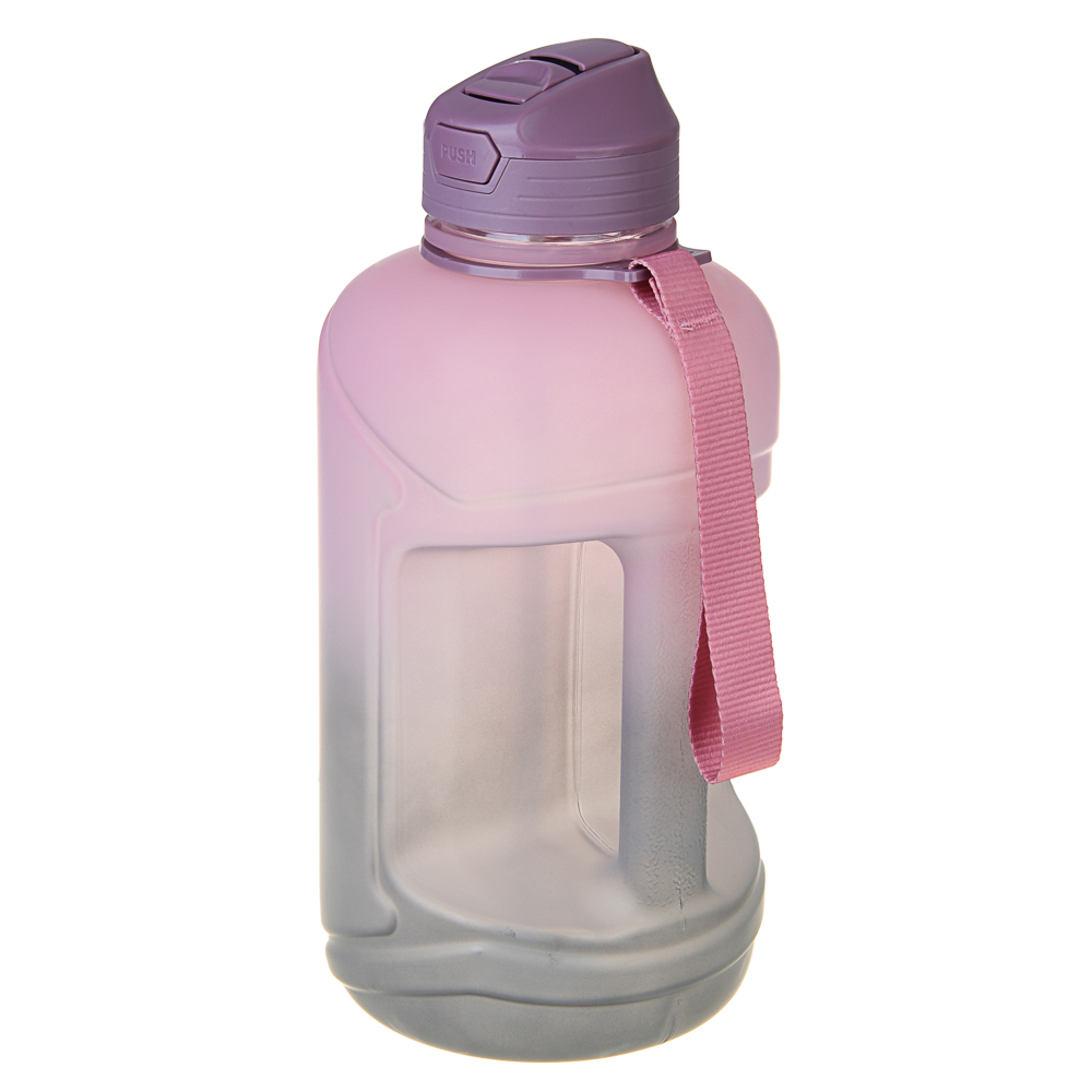 SILAPRO MAX Бутылка спортивная с замком, ULTIMATE GREY-ELDERBERRY, 2л, PETG - #8