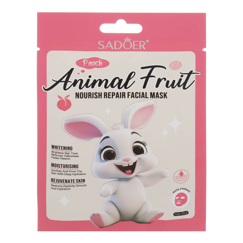Маска для лица питательная с персиком тм Sadoer, 25гр - #1