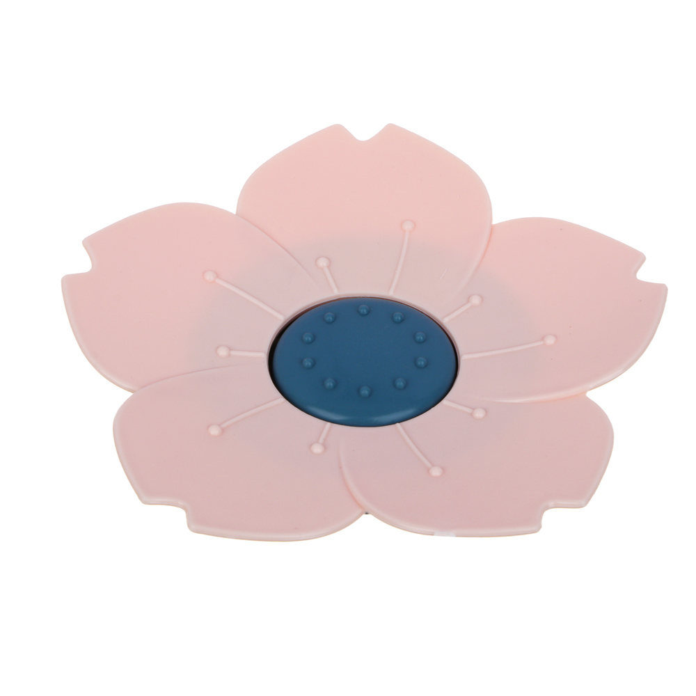 VETTA Мыльница, пластик, 14х14х2,5 см, Цветы - #2