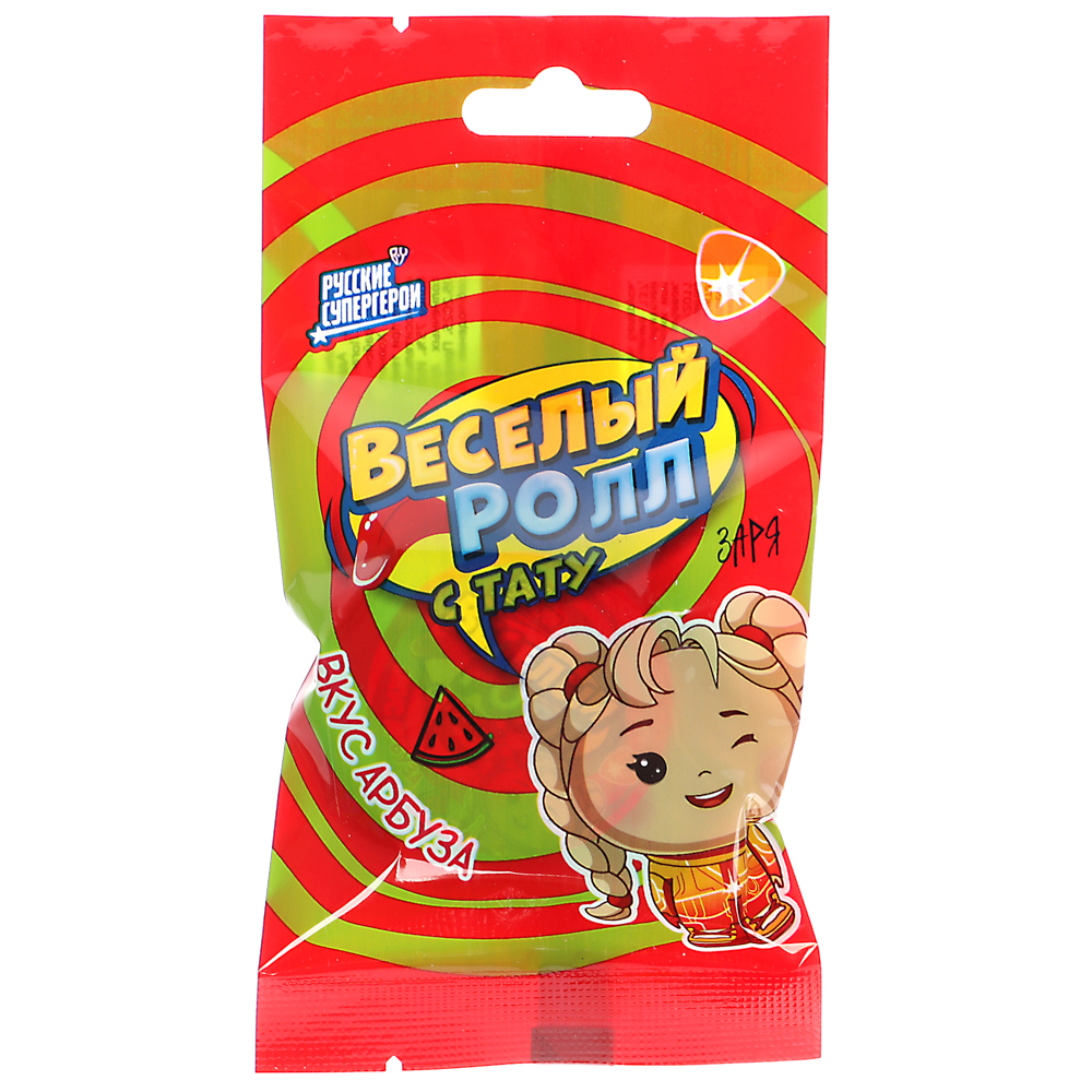 BY Русские Супергерои Жевательная резинка в рулоне с тату 12 гр. - #3