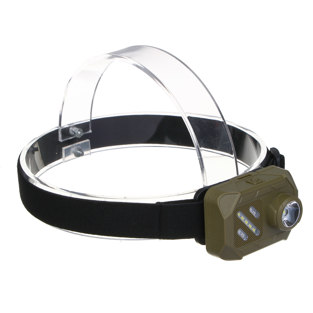 ЕРМАК Фонарь налобный, SMD LED, 3 режима, 3хААА, 67х51х40 мм, пластик, красный свет - #1