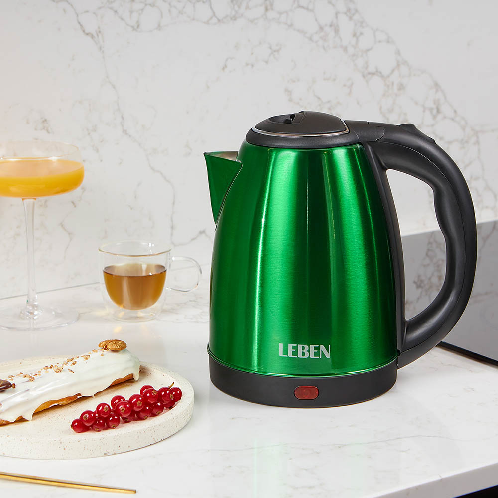 Green electric outlet kettle