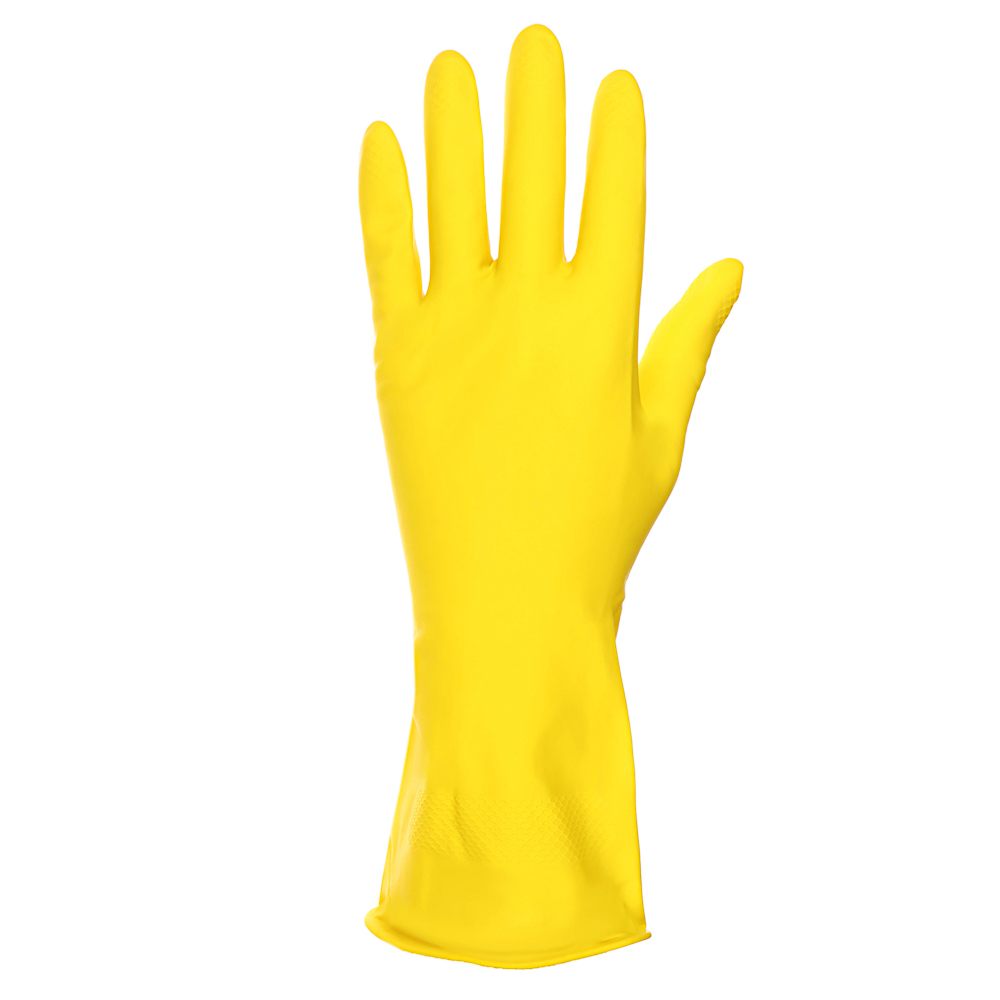 Перчатки резиновые желтые Vetta, M - #9