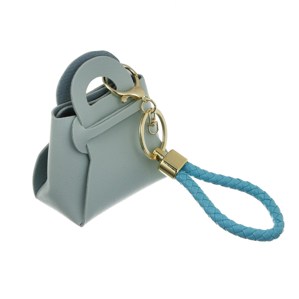 Подвеска брелок в виде сумочки тм ЮL , ПУ, металл, 9х7,5х4 см, 6 цветов, #6 - #4