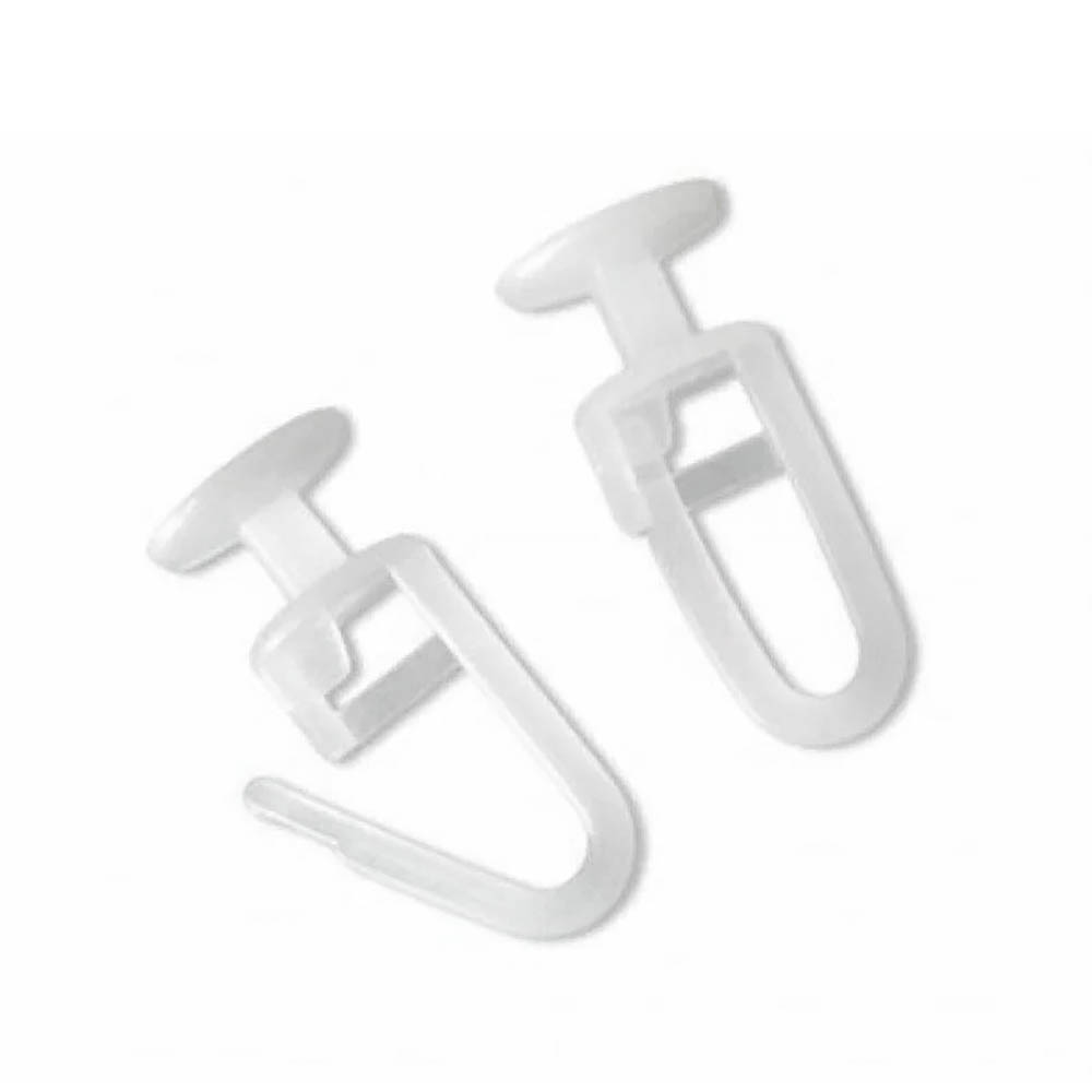 Крючки для потолочного карниза "гвоздик", 25шт европодвес, 2.6x1.3x0.9 см/шт, пластик, прозрачные - #1