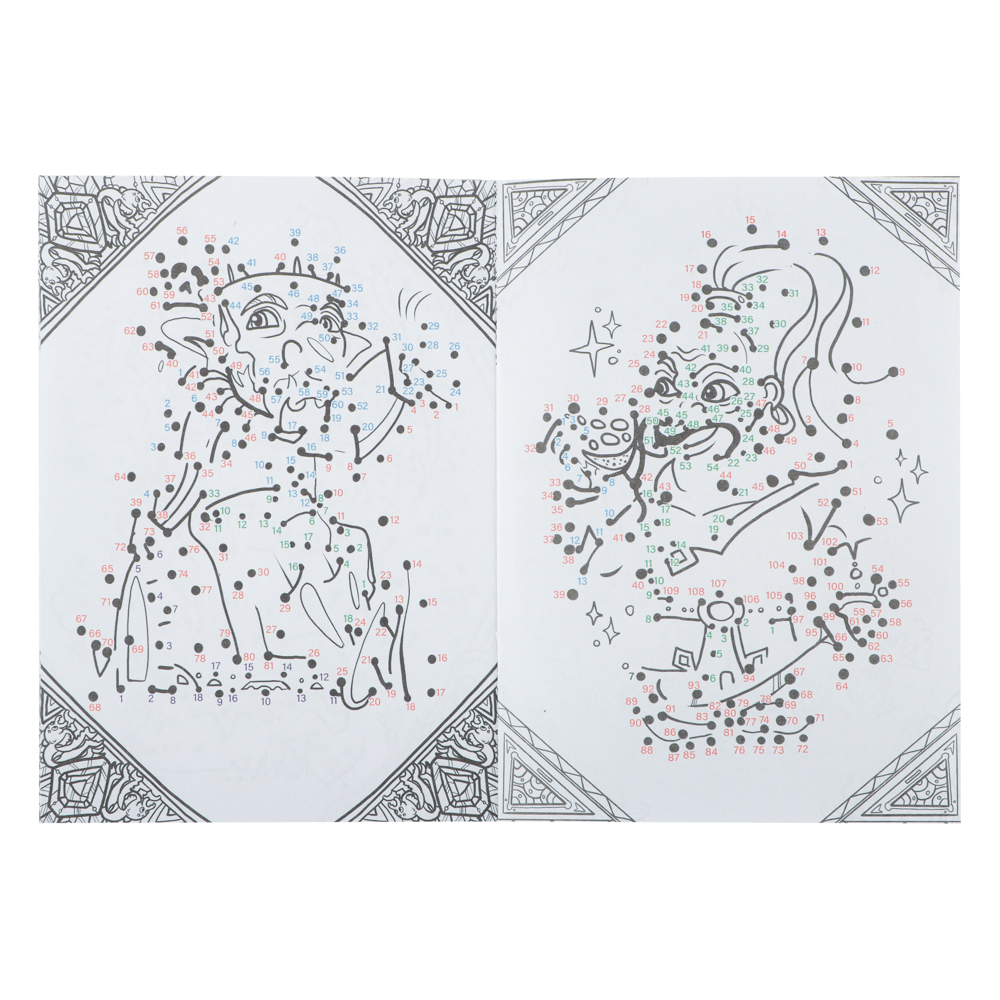 УИД Раскраска Baba-Yaga с наклейками, бумага, 10,5x14,8см, 16стр. 4 дизайна - #5