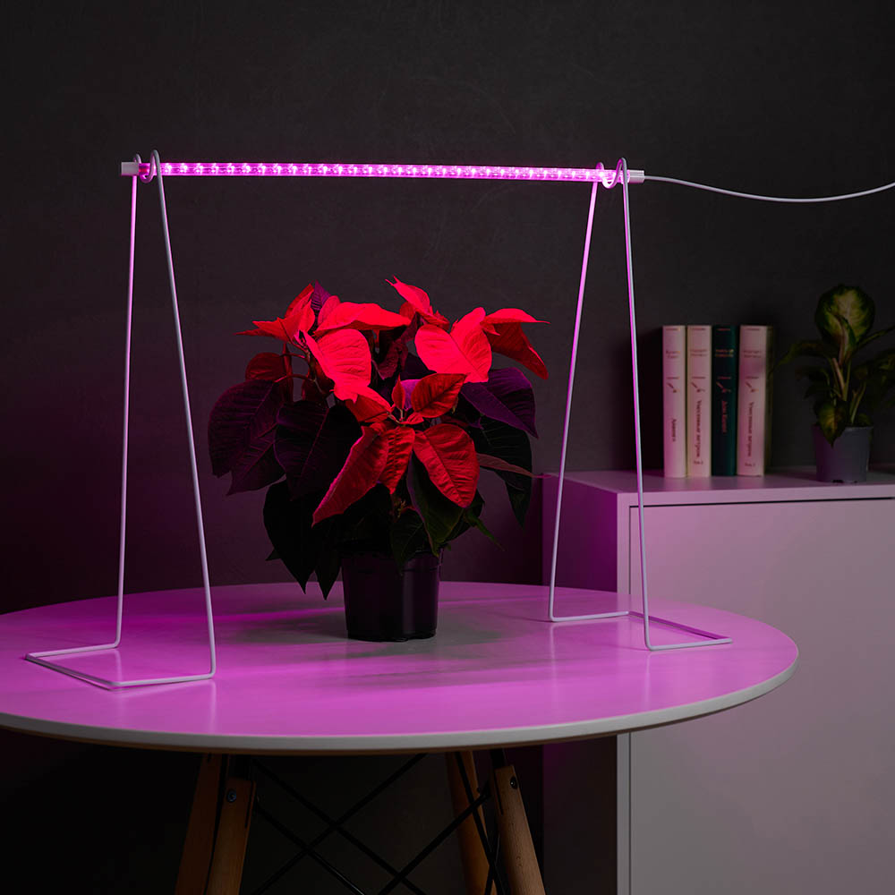 INBLOOM Светильник светодиодный для растений, 32LED, фиолетовый, 54х2.4х1.3см, 8Вт, 220В, ABS - #6