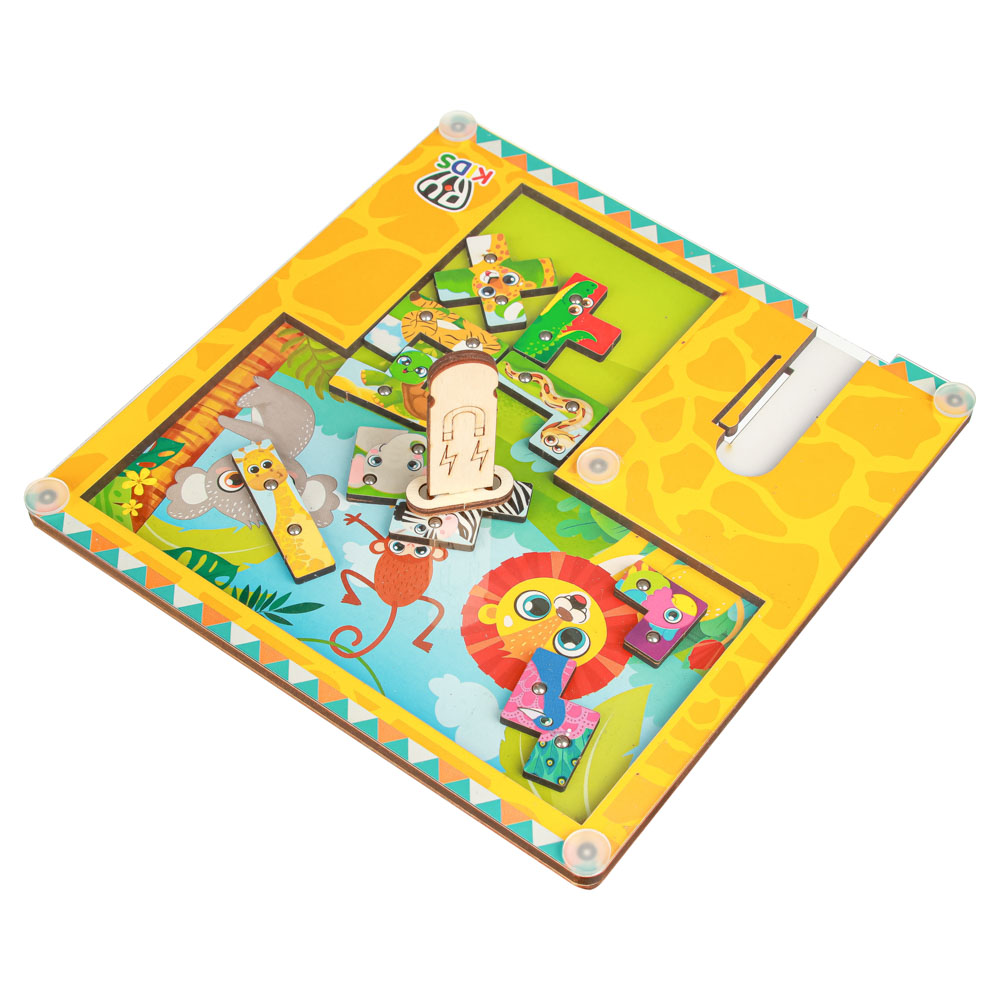 BY Развивающая игра "Головоломка для малышей", дерево, металл, 16х16см, 2 дизайна - #2