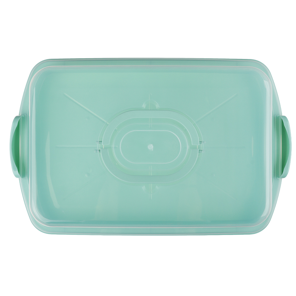 Контейнер-хлебница, прямоугольный, 45*29*8,5см, 2 цвета, пластик - #8