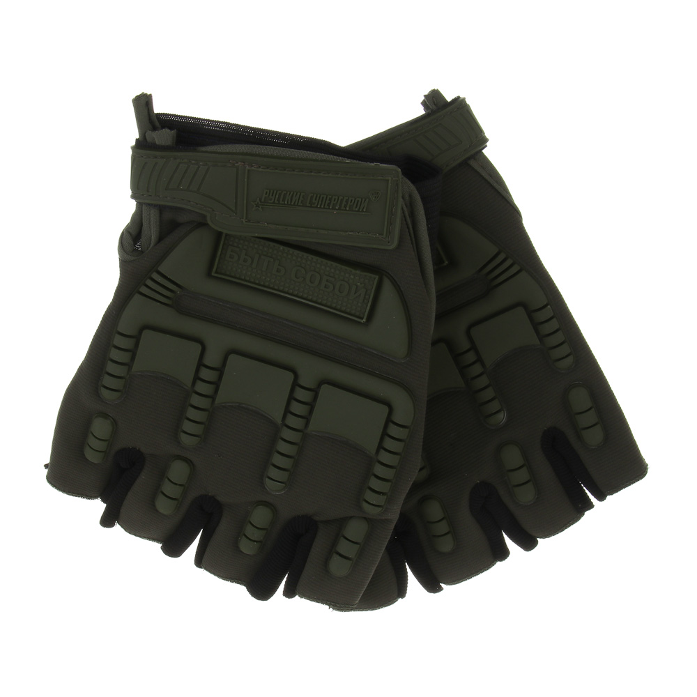 Перчатки туристические без пальцев тм BY Русские Супергерои, полиэстер - #2