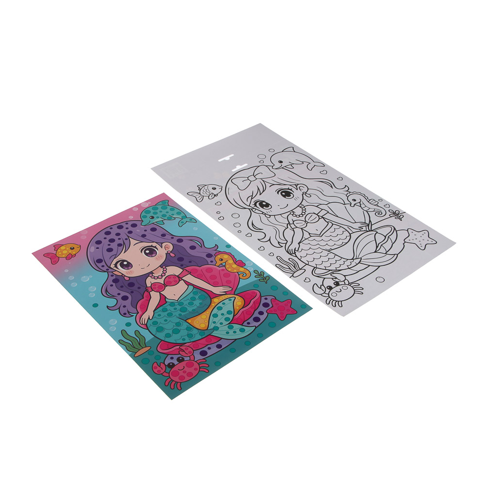 ХОББИХИТ Аппликация жемчужными стразами, пластик, картон, 22х33см, 3-6 дизайнов - #4