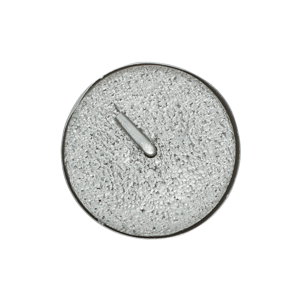 Свеча в гильзе 6 шт, лакированная, парафин, серебро - #4