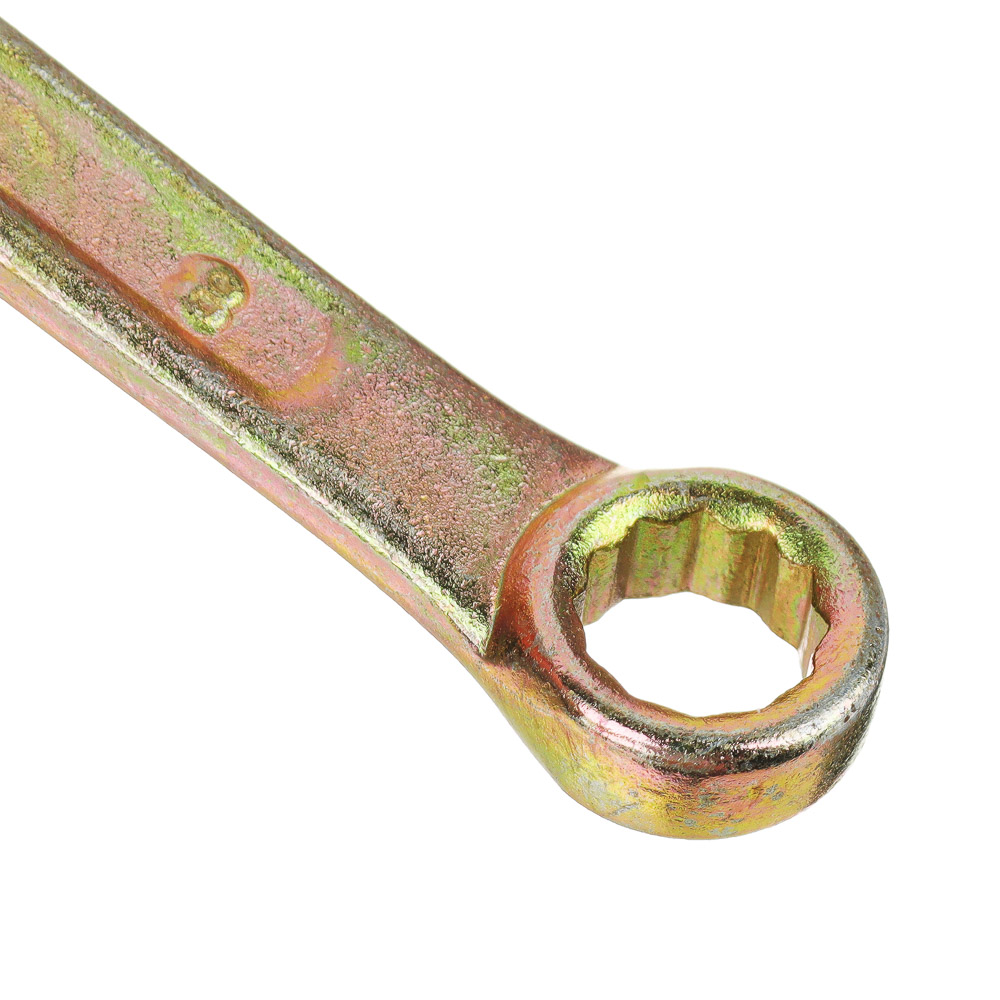 ЕРМАК Ключ рожково-накидной, 8мм, желтый цинк - #2