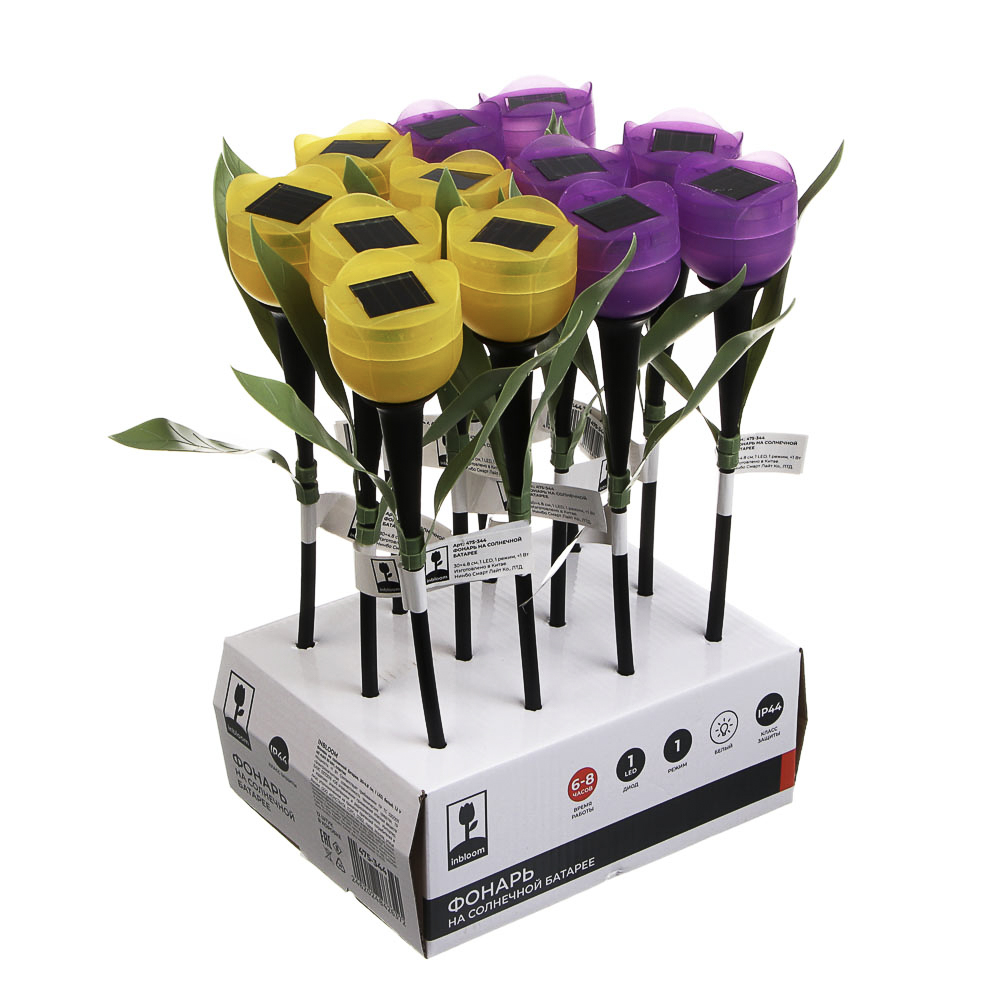 INBLOOM Фонарь на солн батарее 30х4.8см, 1LED, белый, 1.2V 40mAh Ni-MH, пластик - #5