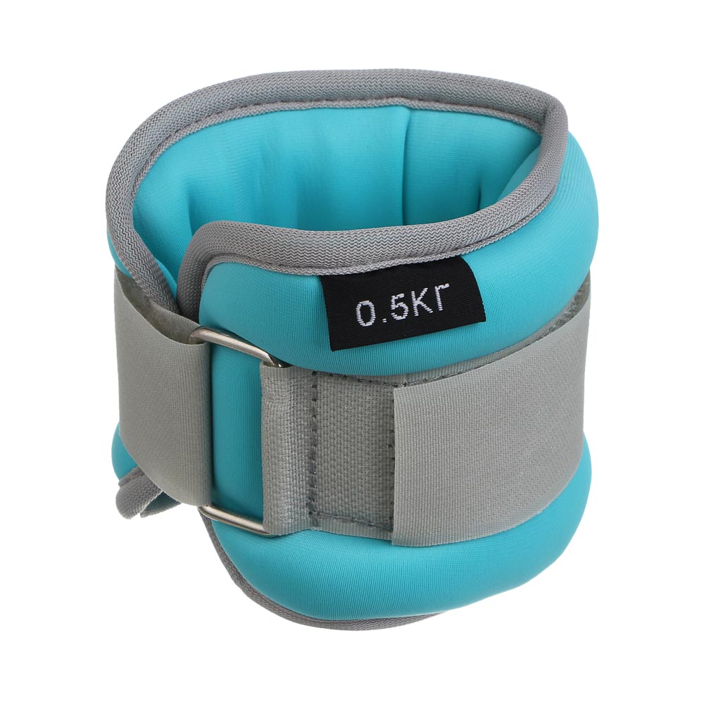 Утяжелители для ног и рук, 2шт по 0,5кг тм BY SPORT, 27x9см, неопрен, металлическая стружка - #2