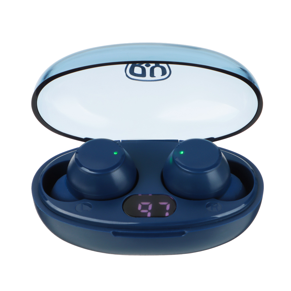 Наушники беспроводные TWS BY Wave, 30/200 mAh, BT:5.3, синий - #1