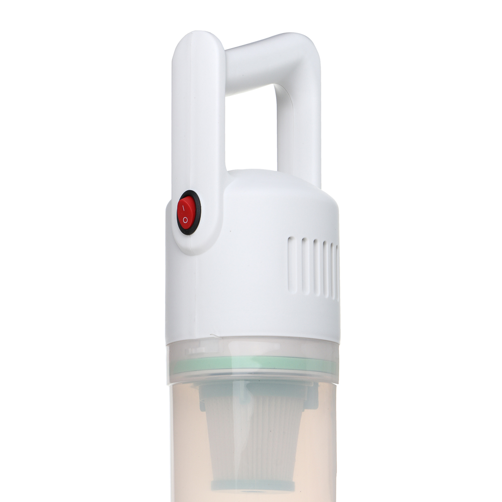 LEBEN Пылесос беспроводной, 100Вт, 7.4В/2300 мАч, 2 насадки, Hepa фильтр, 0,85л, пластик, белый - #10