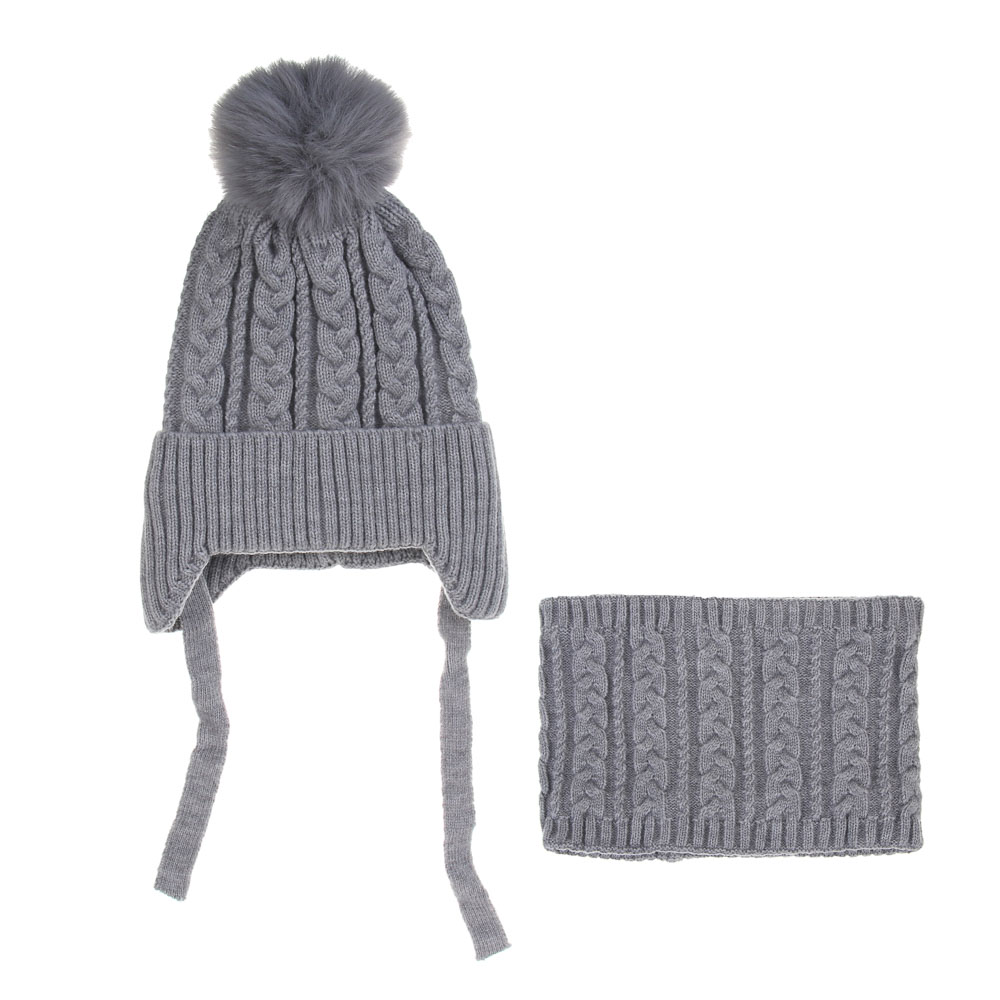 GALANTE Комплект 2 пр.: шапка р.50, шарф-снуд 17х21см, 100% акрил, цвета в ас-те, ОЗ25-23 - #2