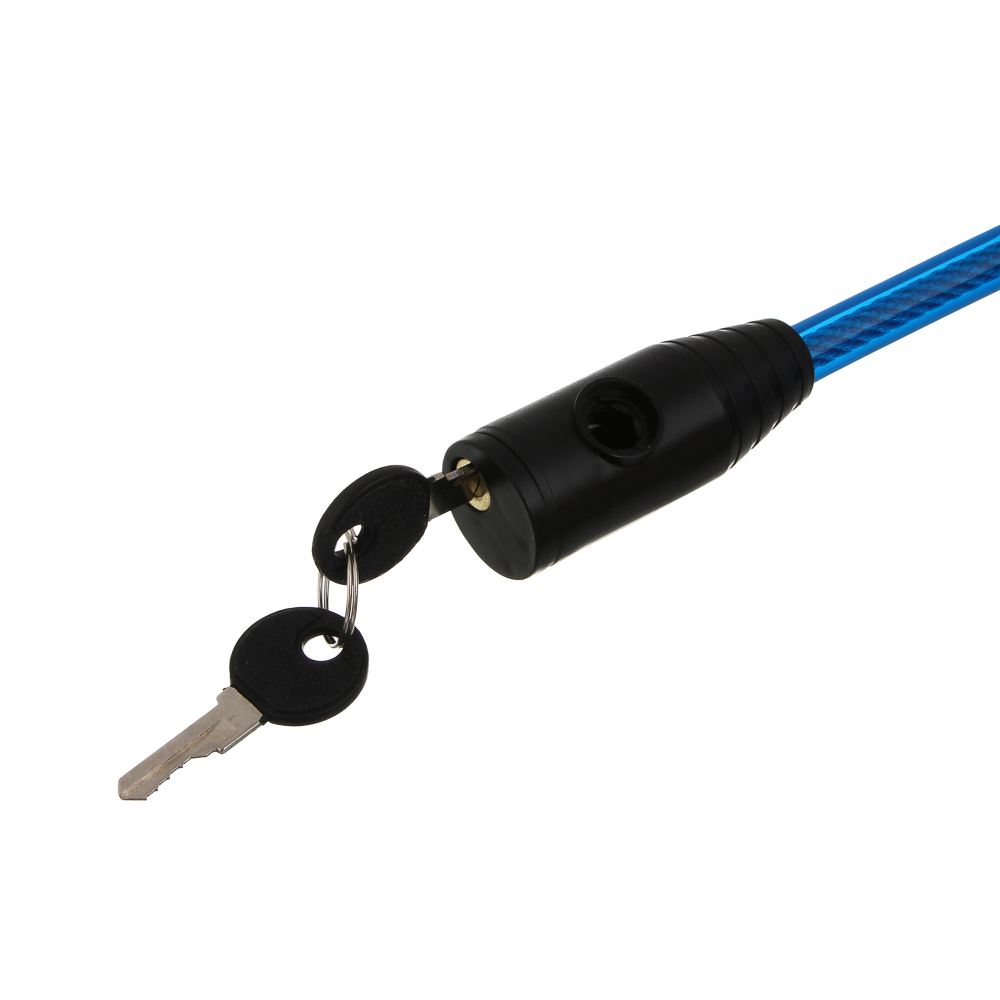 Замок велосипедный тм BY SPORT, противоугонный, тросовый, 1000х12мм, металл, ПВХ, пластик, 3 цвета - #4