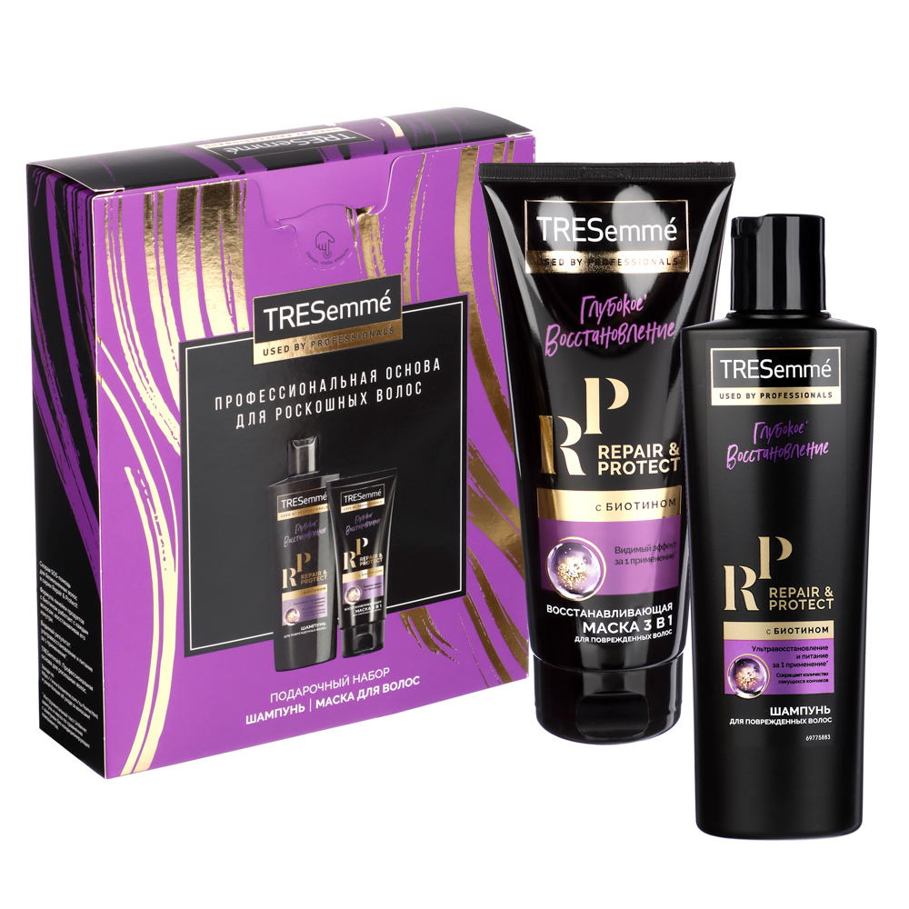 Подарочный набор женский TRESEMME Восстановление: Шампунь,230мл+Маска для волос,200мл - #1
