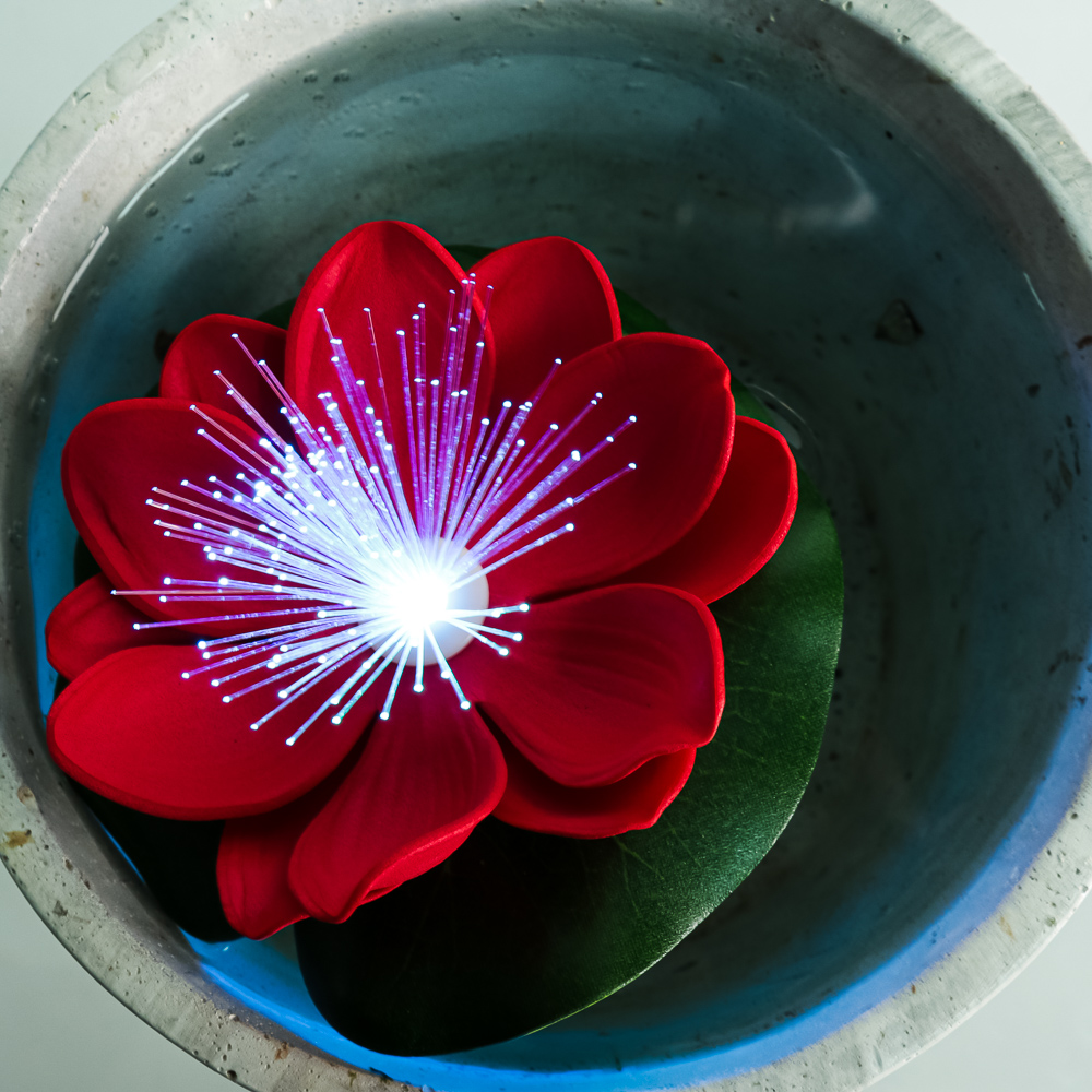 Лилия декоративная Inbloom с подсветкой для пруда, 10 см - #6