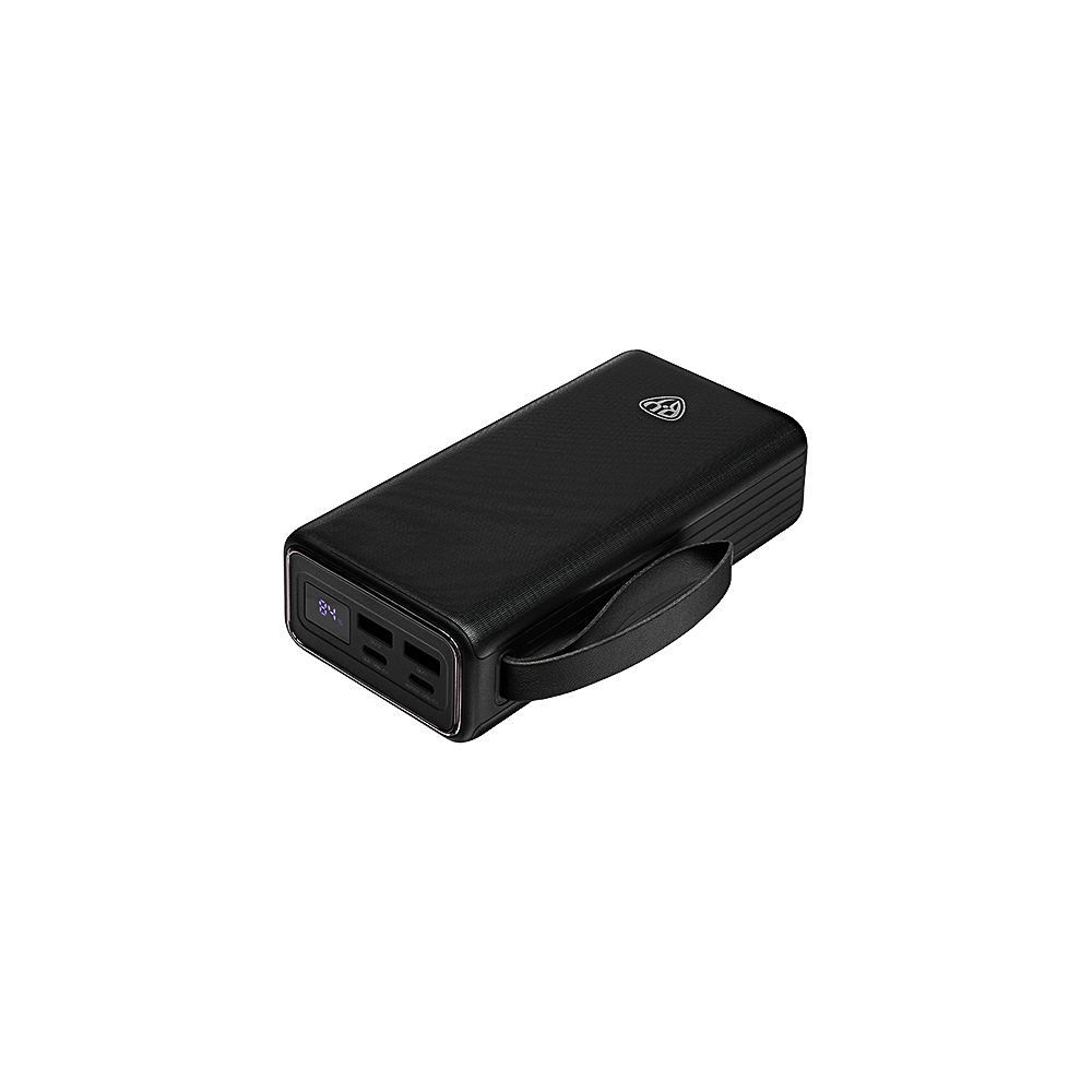 Аккумулятор мобильный BY 30000мАч, 2xUSB-A, 2xUSB-C, 20W, 3A, цифровой индикатор, пластик, чёрный - #7