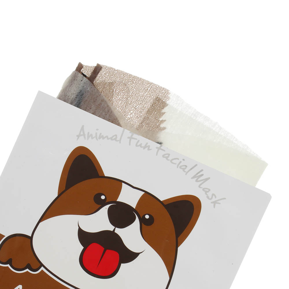 Маска для лица питательная с принтом забавный пёсик тм Sadoer, 25гр - #3