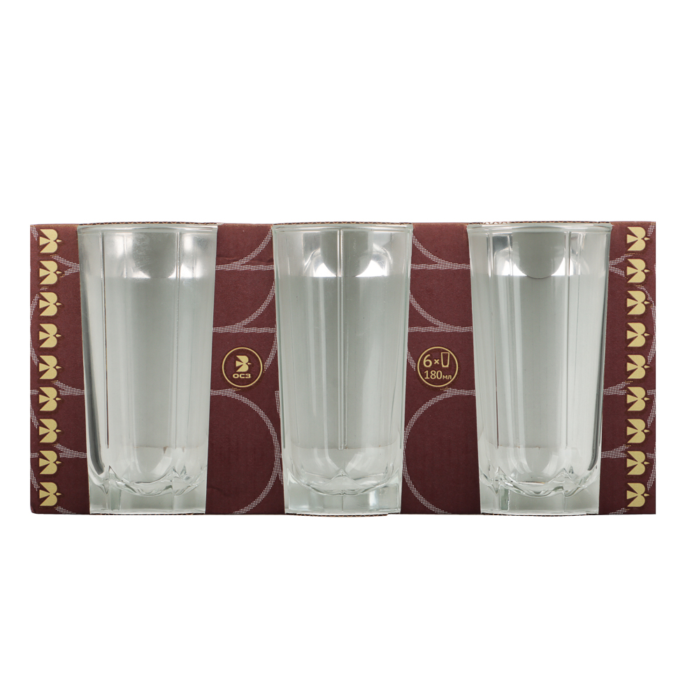 ОСЗ Стиль Набор стаканов высоких 6шт 180мл, стекло - #5