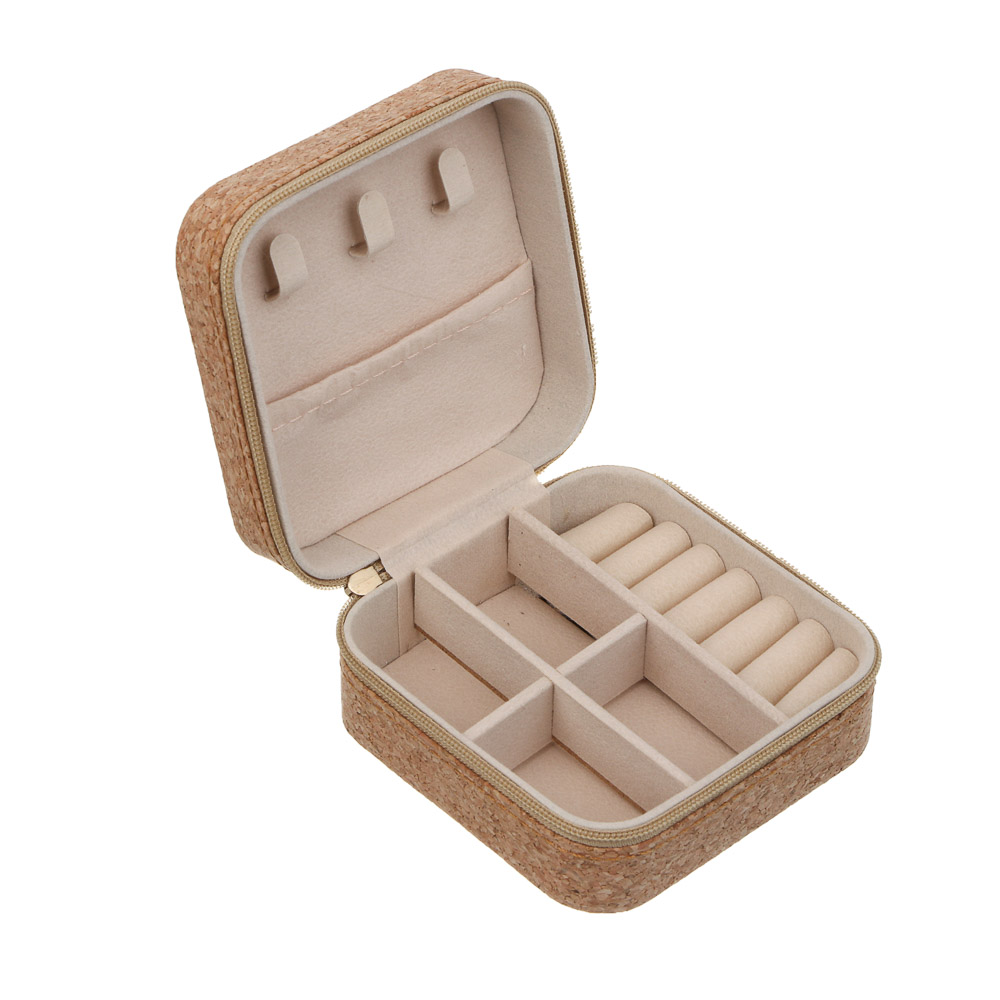 Шкатулка для украшений, 9,5x9,5x5 см, ПВХ, 4 дизайна - #4