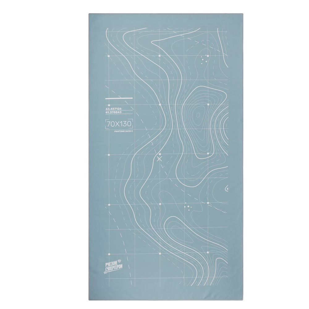 BY РУССКИЕ СУПЕРГЕРОИ Полотенце быстросохнущее из микрофибры, 70х130см, 100% полиэстер, 3 дизайна - #3