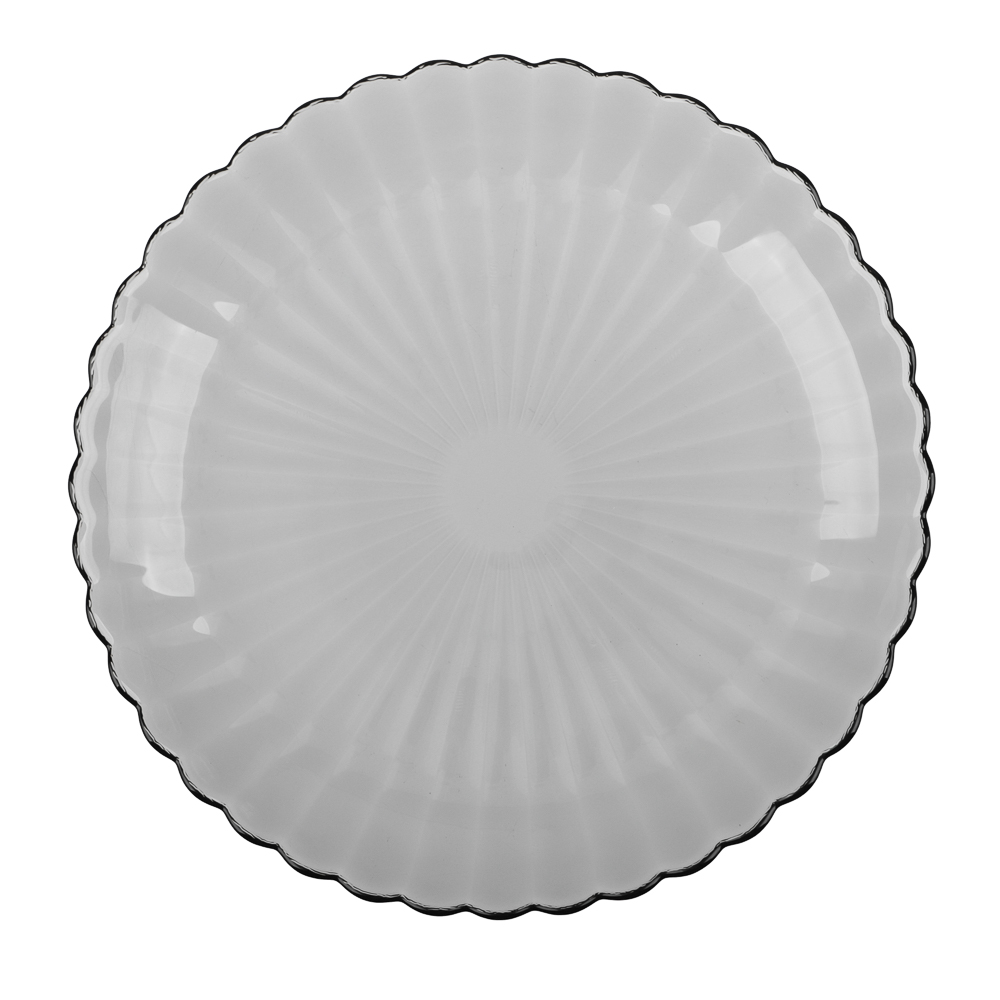 ОСЗ Магия графит Тарелка десертная 19,6см, стекло - #1