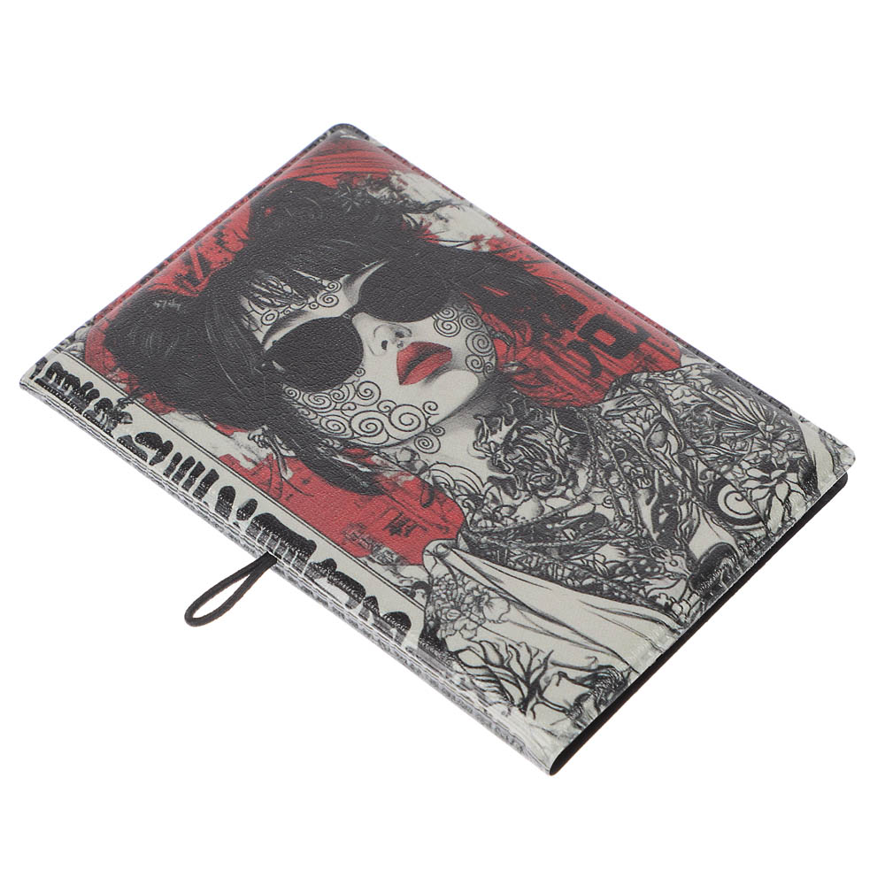 Визитница-картхолдер тм ЮL на 10 карт с удерживающей резинкой, ПВХ, 10,4х7см, 6 дизайнов - #12