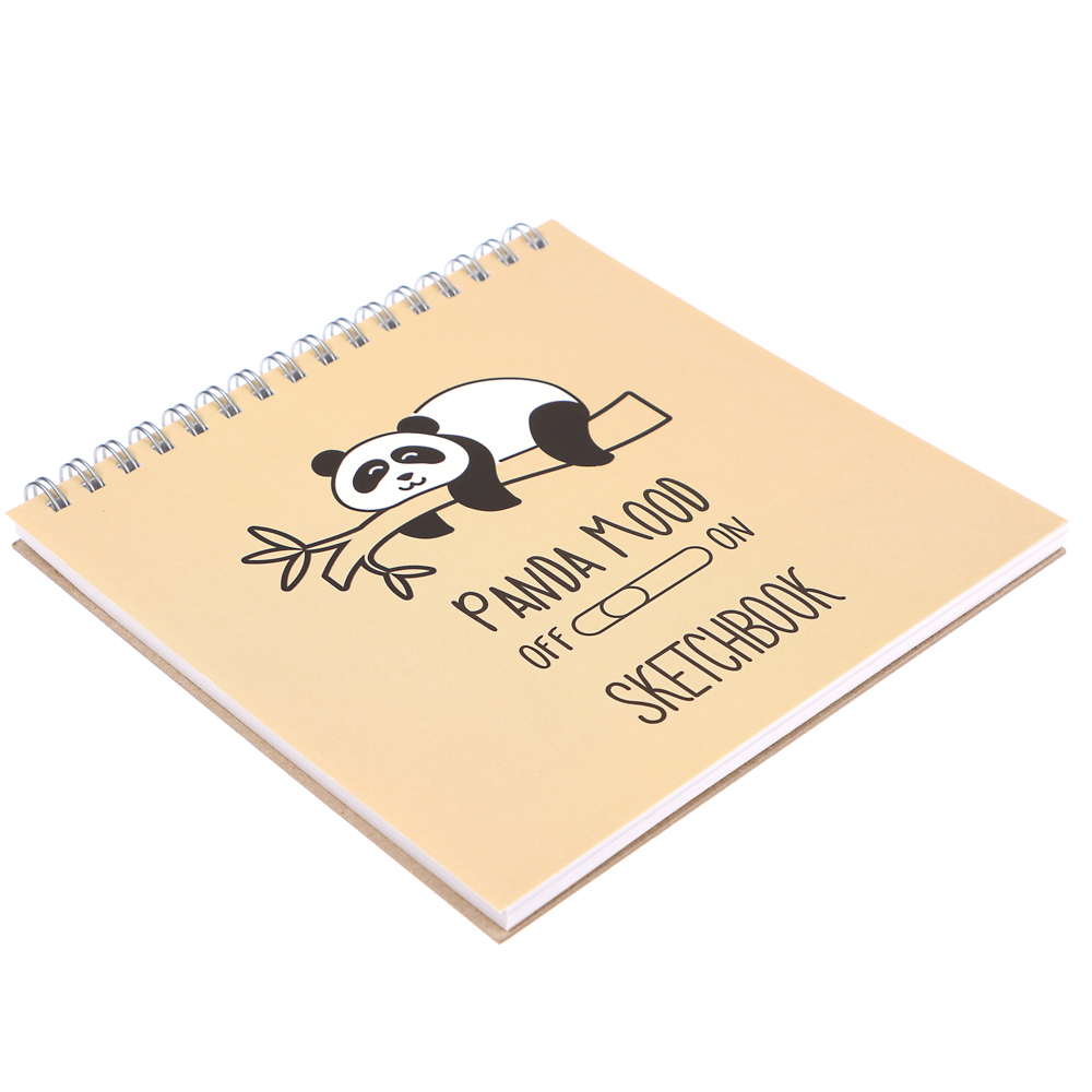 Скетчбук (альбом) 14,5х14,5см, 40л. обл.картон, блок 100г/м2, спираль, тв. подложка, 4 диз. - #11