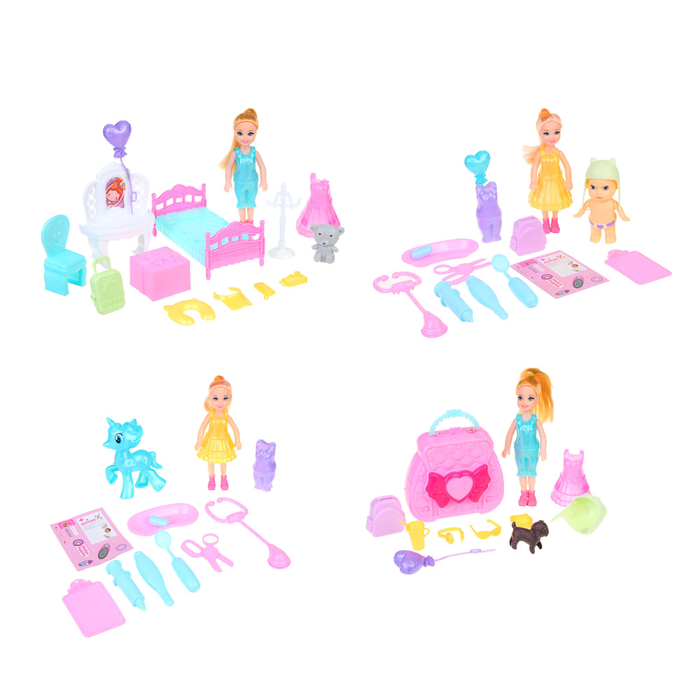 ИГРОЛЕНД Кукла с аксессуарами, в пакете, PP, PVC, ABS, 22,1х5х22,5 см - #2
