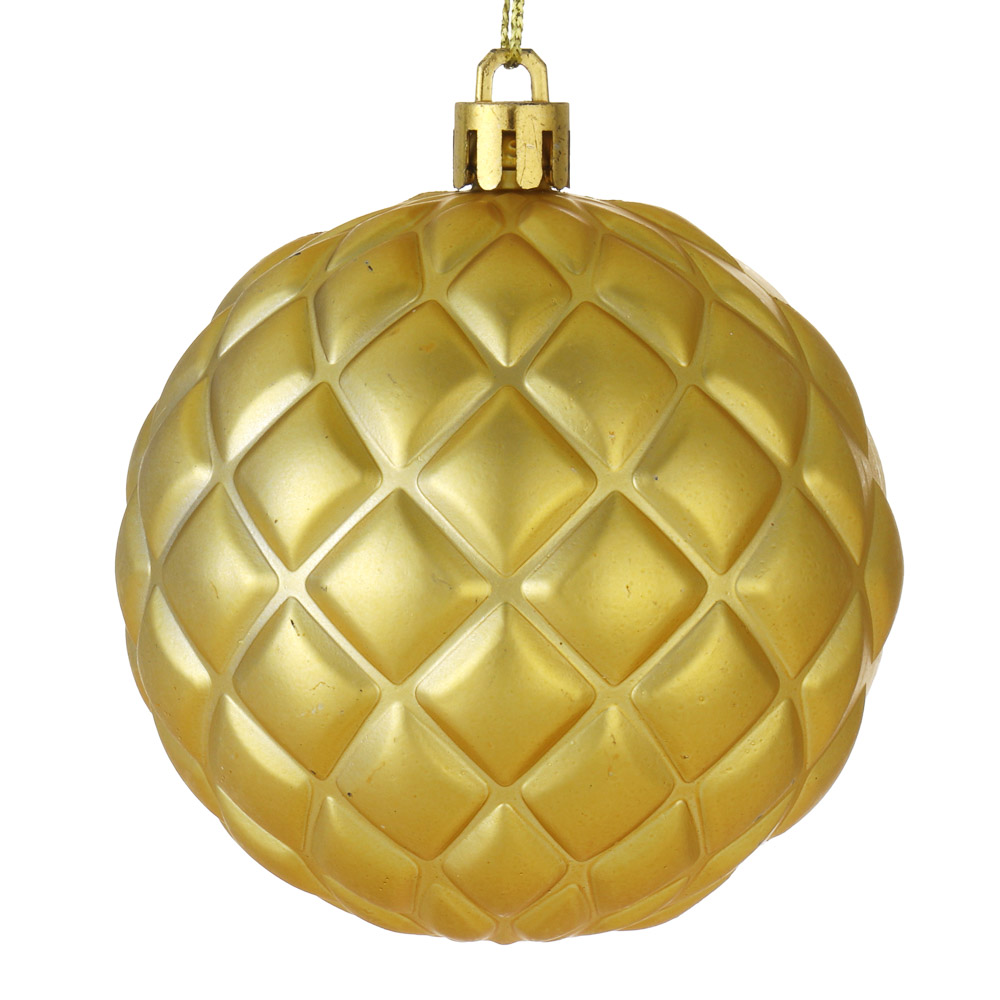 СНОУ БУМ Набор шаров 8 см, 4 шт, золото, 26-113 - #2