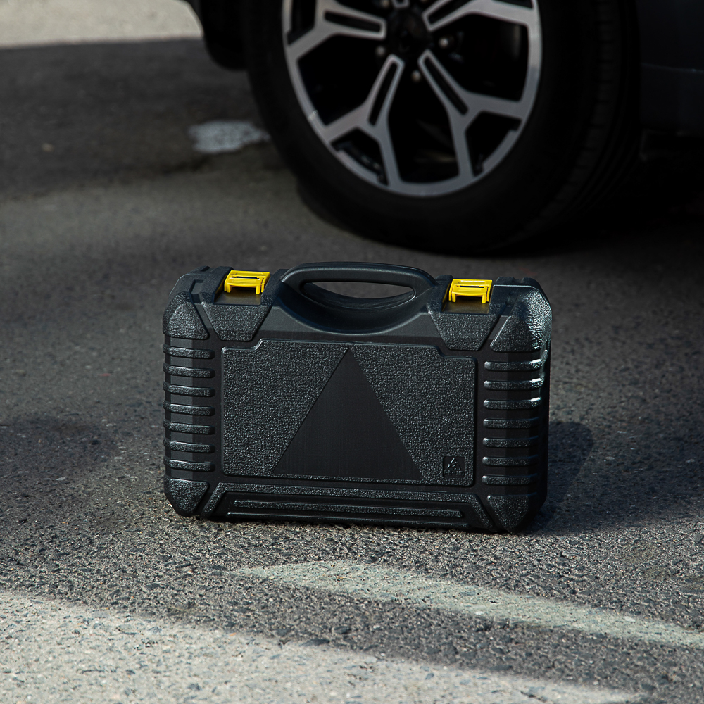 ЕРМАК Набор 12 предметов с 2-х поршневым компрессором 12В, 60л/мин, 180Вт - #19