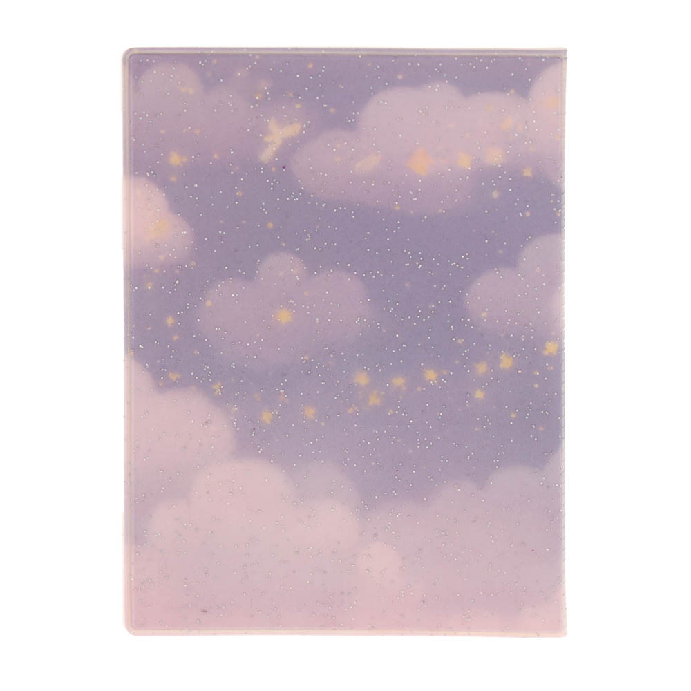 Обложка на паспорт тм ЮL с блестками, ПВХ, 13,6х9,5см, 6 дизайнов - #4