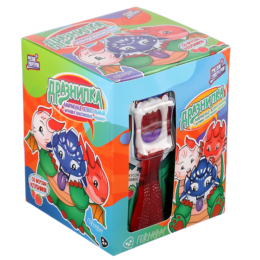 BY Русские Супергерои Мармелад в виде языка с игрушкой челюсти 14 гр. - #3
