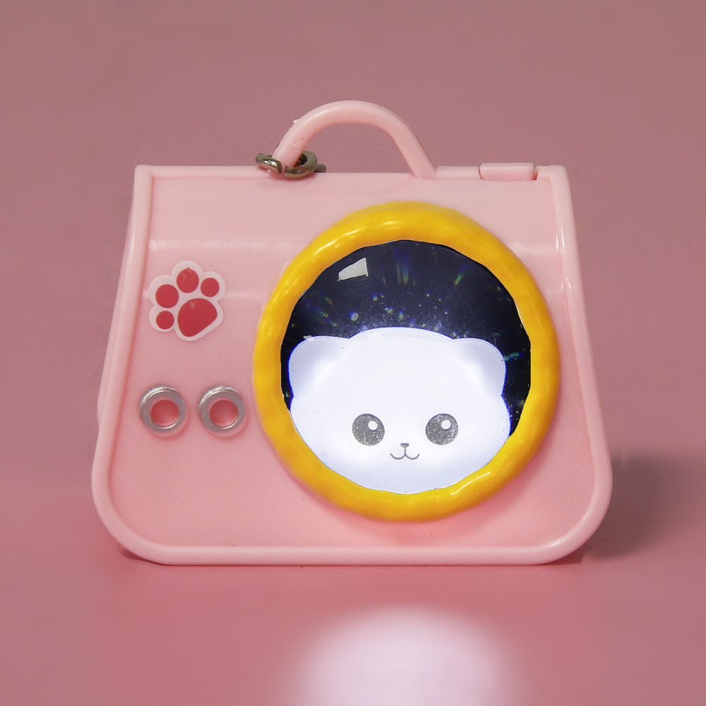 Игрушка брелок "Питомец в сумочке", ИГРОЛЕНД, ABS, 14х12 см, 3хAG10, 3 дизайна - #10