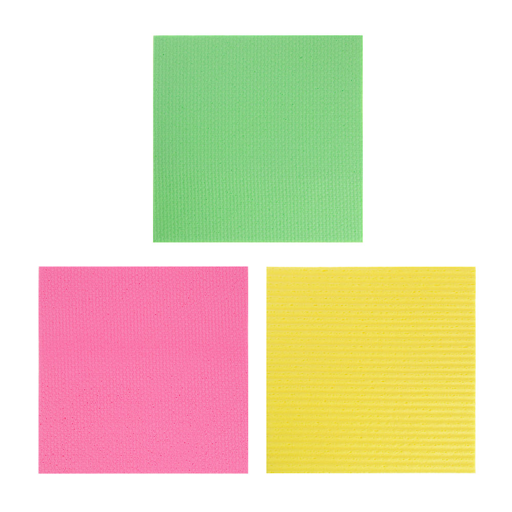 VETTA Набор многоразовых салфеток 10 шт., целлюлоза, 14х15 см - #2