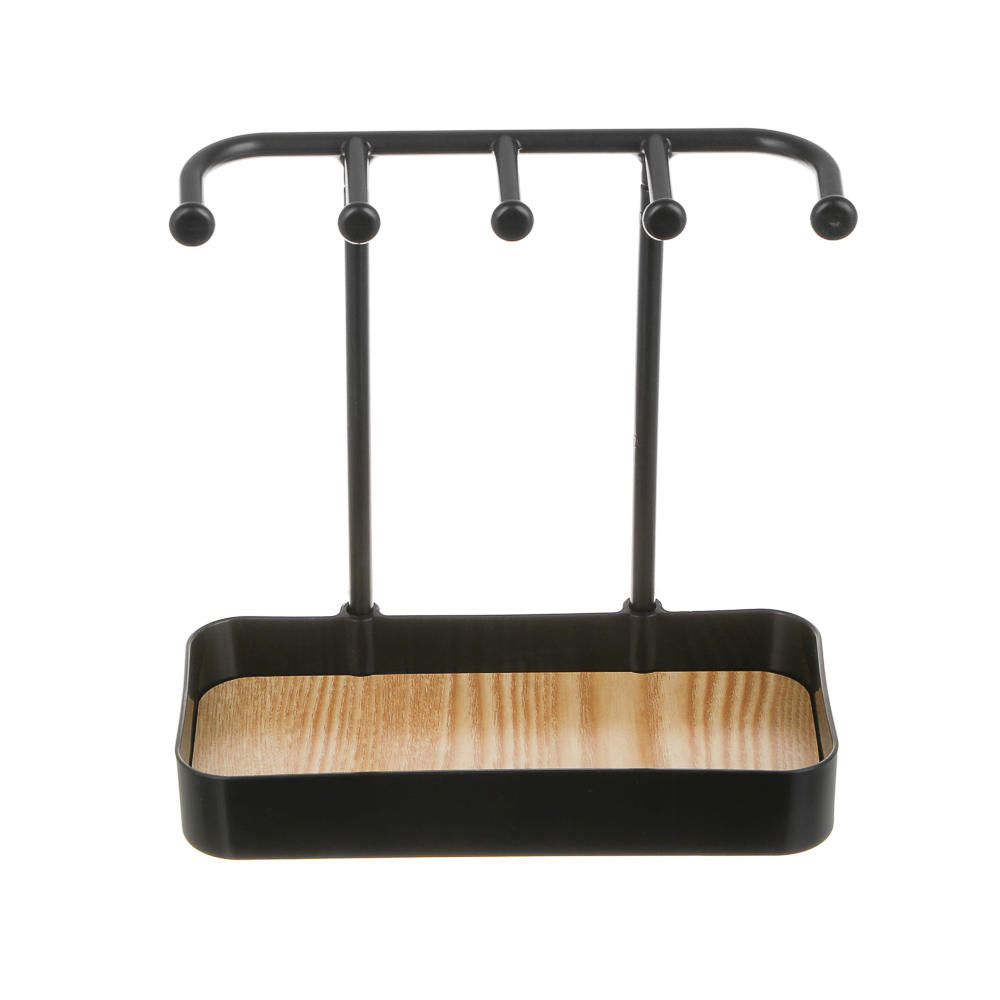 Подставка держатель для украшений, 20x10x19 см, пластик, МДФ, 2 цвета - #5