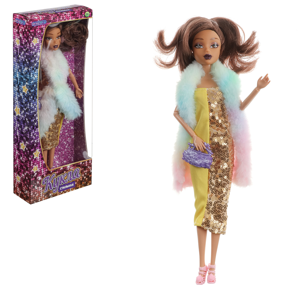 ИГРОЛЕНД Кукла стильная 30 см, PVC, PP, 12,5х5х32,5 см, 4 дизайна - #17