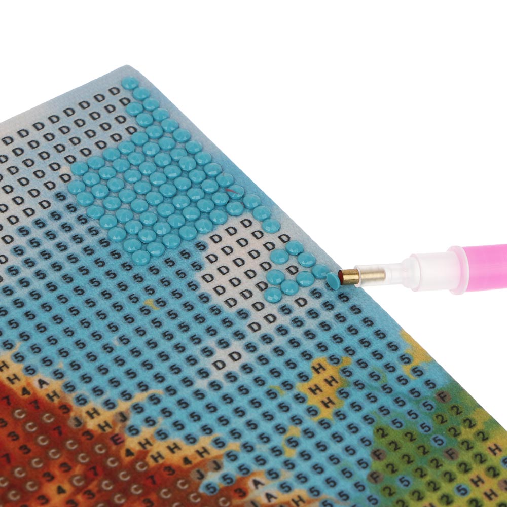 ХОББИХИТ Картина из страз, комплект (стразы, основа, палочка), 20х30см, 10 дизайнов - #5