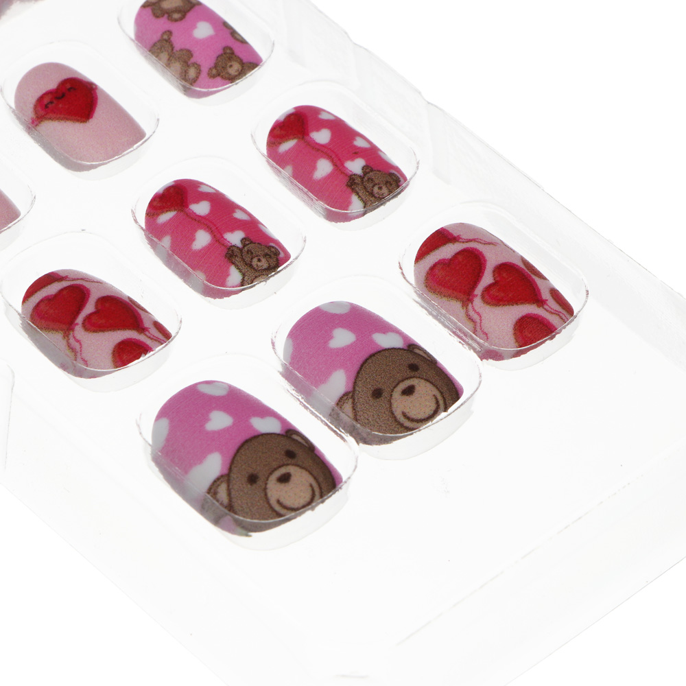 ЮНИLOOK Набор накладных самоклеящихся ногтей, детский, 24шт, 6 дизайнов - #4