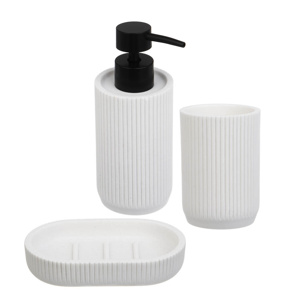 Стакан для ванной комнаты тм VETTA Дакота, смола (полирезин), белый, 6,6x6,6x9,5см - #4