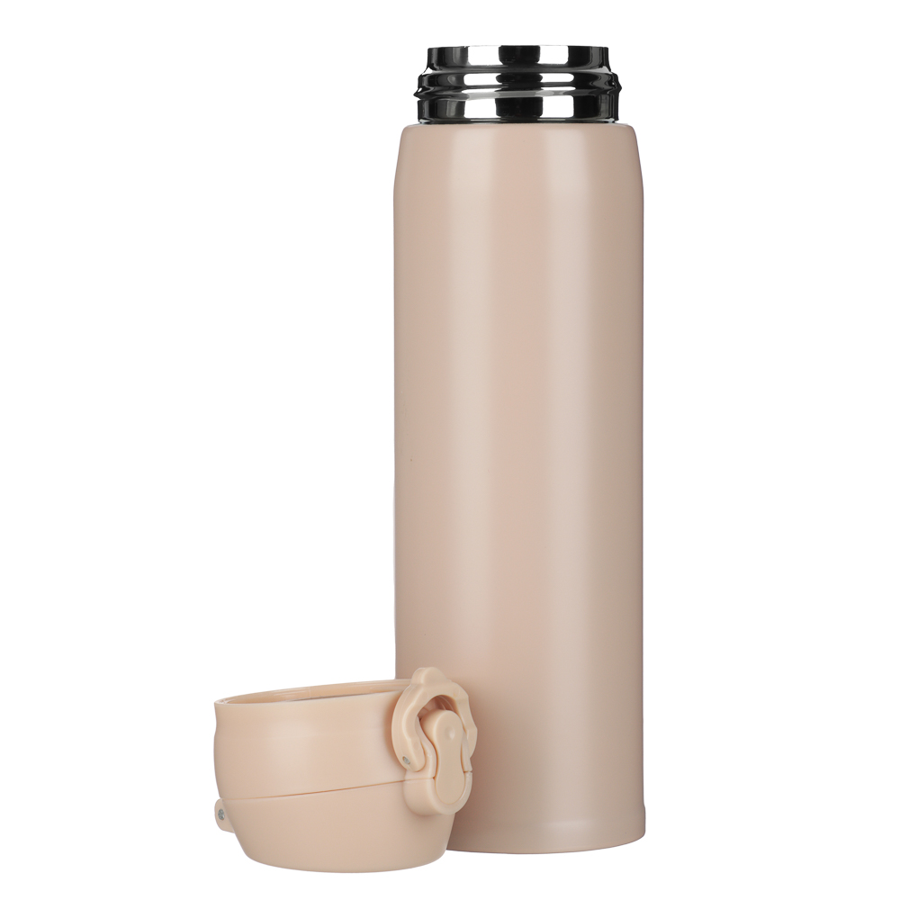 Термос-кружка тм SATOSHI Чегет с крышкой на защелке, 450мл, нерж.сталь - #8