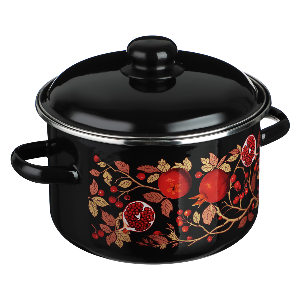 Гранат Кастрюля эмалированная 4л, индукция - #2