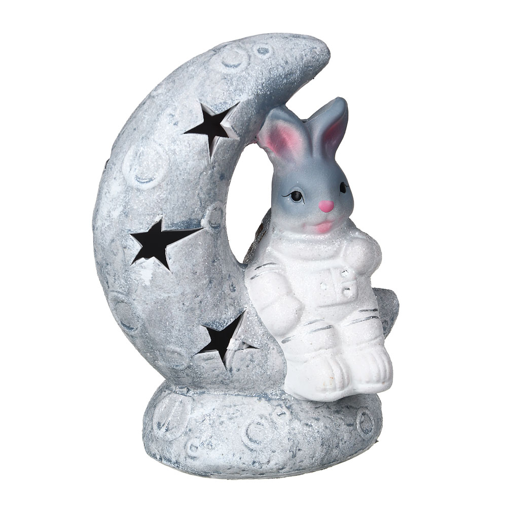 СНОУ БУМ Фигурка в виде кролика с подсветкой, керамика, 12,3x8x16,5 см, арт 8, 2 вида - #2
