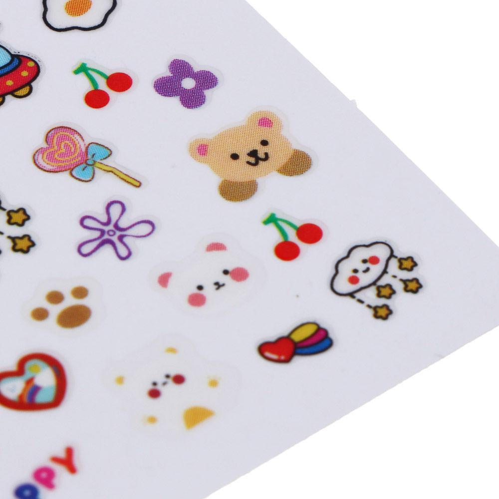 BY Русские супергерои Набор детских наклеек для ногтей и кольца 3 шт, 4 дизайна - #5